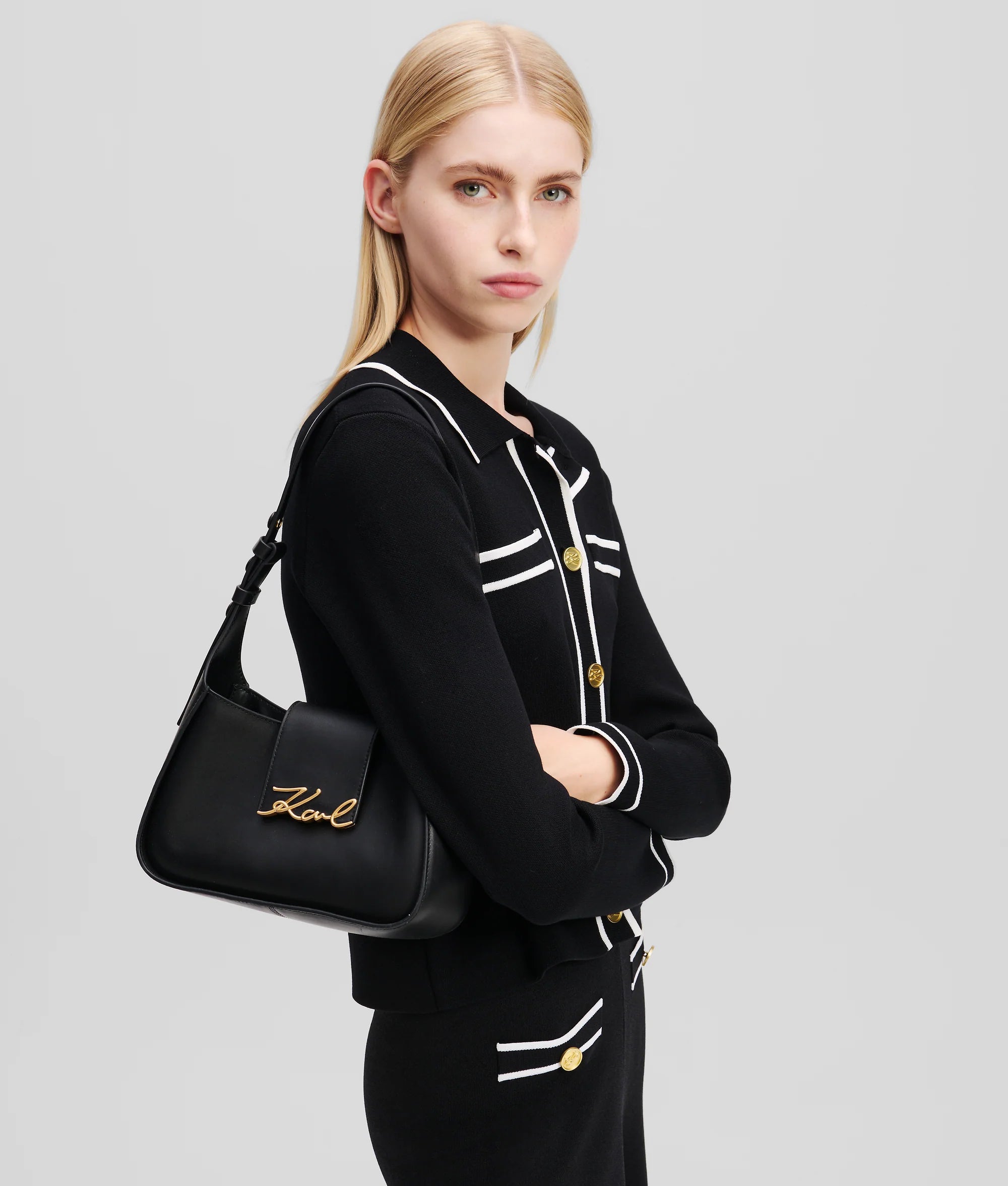 Дамска чанта K/SIGNATURE SM SHOULDER BAG