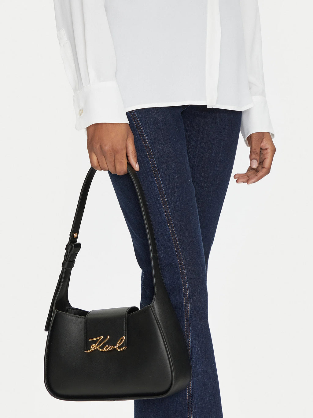 Дамска чанта K/SIGNATURE SM SHOULDER BAG